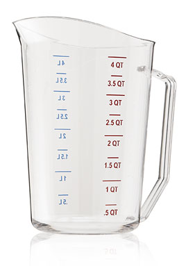 4 qt. Clear Measure