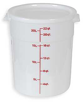 Lid For 22 Qt. White Round Container