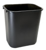 28 -1/8 Qt. Black Wastebasket