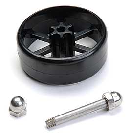 Roller Wheel Assembly With Hinge Pin