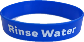 CUP BAND, "RINSE WATER", LABELING CUP CUP BAND, "RINSE WATER", LABELING CUP